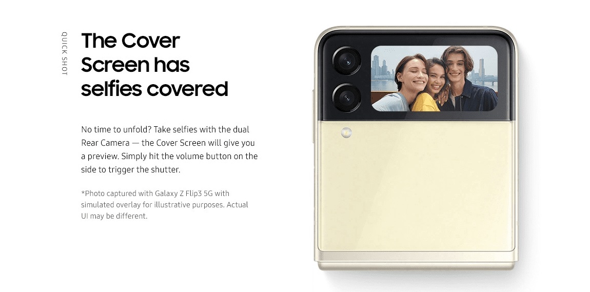 Samsung Galaxy Z Flip3 5G Cover Display
