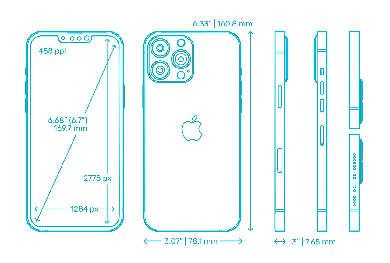 Apple iPhone 13 Pro Max Size