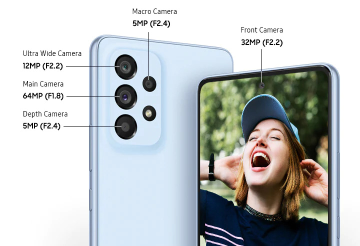 Samsung Galaxy A53 5G Camera Specification
