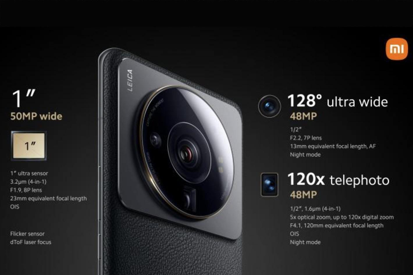 Xiaomi 12S Ultra Camera Specs
