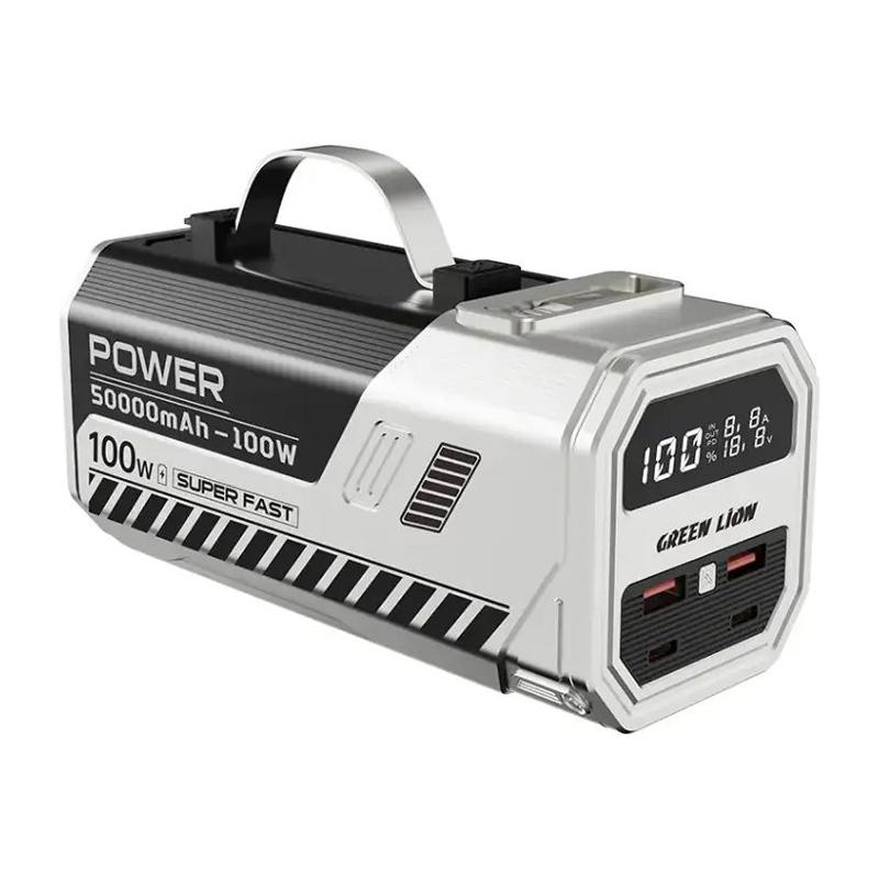 Green Lion 50000mAh Power Bank 100W Front