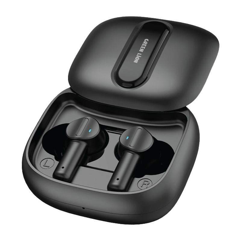 Green Lion Harmonic True Wireless Earbuds Front Green Lion Harmonic True Wireless Earbuds Front